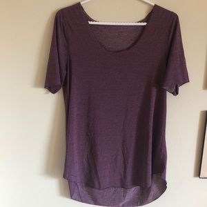 Lululemon wine quick dry T-shirt